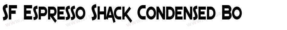 SF Espresso Shack Condensed Bold字体转换